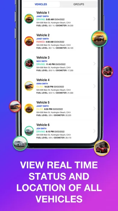 LINQ Fleet Tracking Screenshots